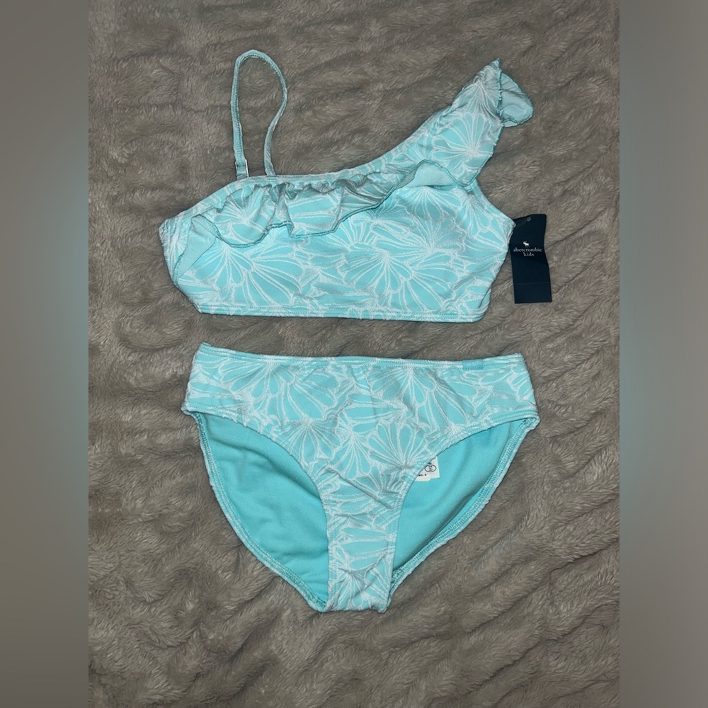 Abercrombie Kids Asymmetrical Ruffle Two-Piece Swimsuit